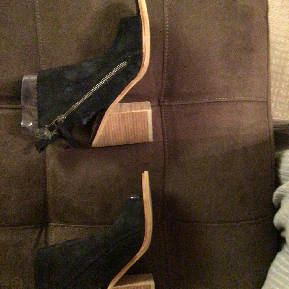 Black Suede Booties- Dolce Vita Size 6